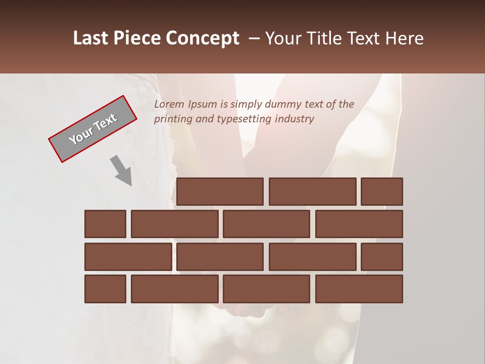 A Couple Holding Hands With The Sun Shining Behind Them PowerPoint Template