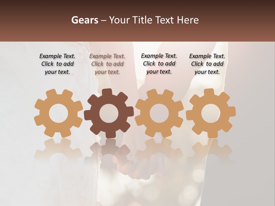 A Couple Holding Hands With The Sun Shining Behind Them PowerPoint Template