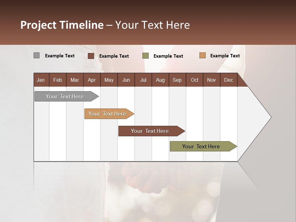 A Couple Holding Hands With The Sun Shining Behind Them PowerPoint Template