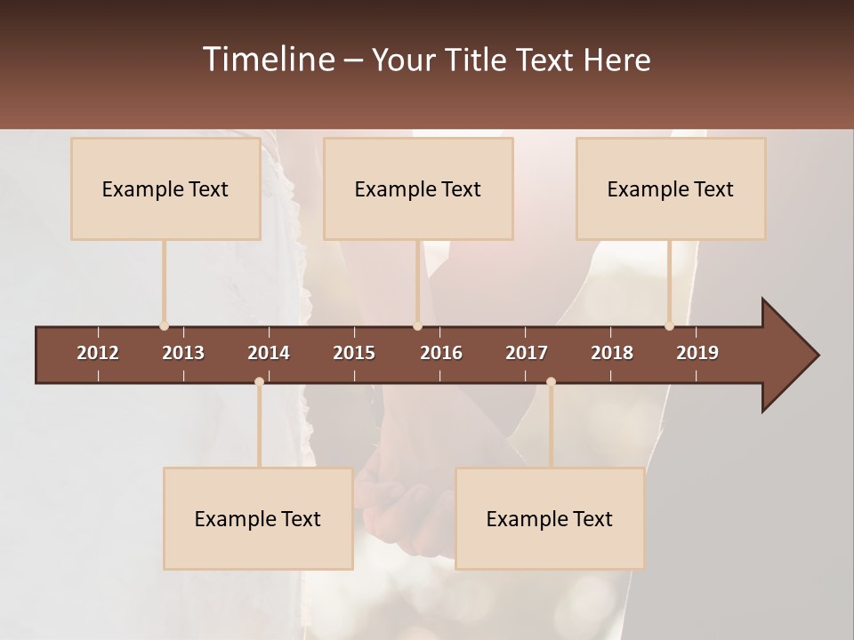 A Couple Holding Hands With The Sun Shining Behind Them PowerPoint Template