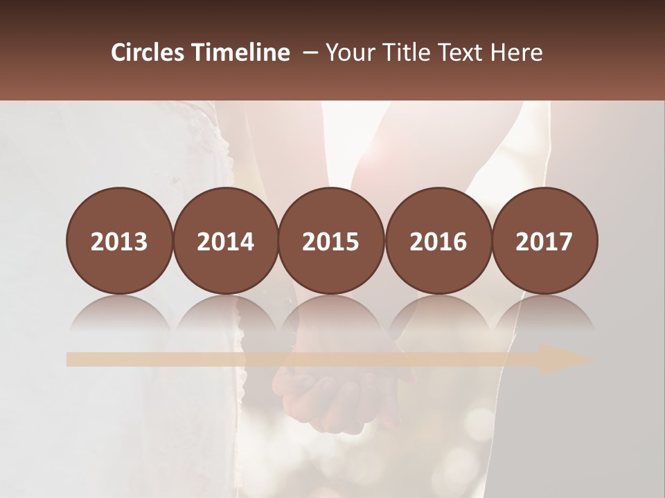 A Couple Holding Hands With The Sun Shining Behind Them PowerPoint Template