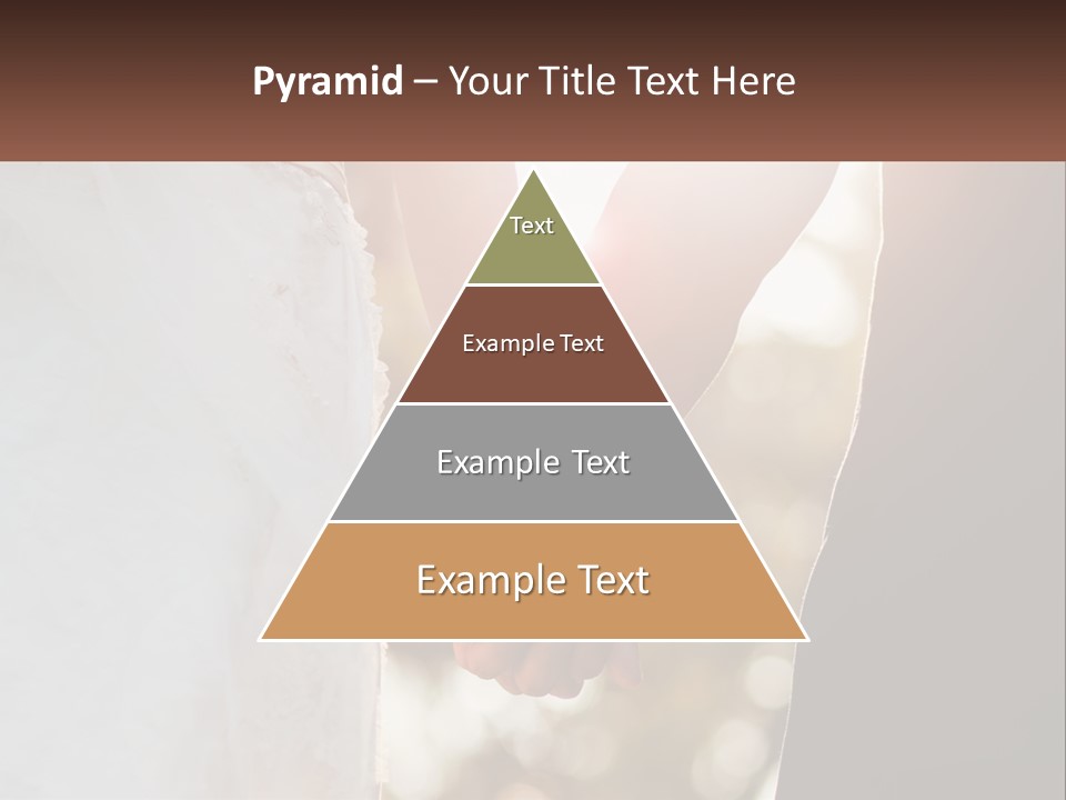 A Couple Holding Hands With The Sun Shining Behind Them PowerPoint Template