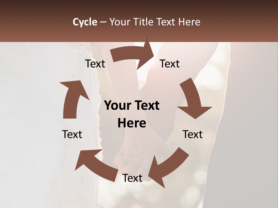 A Couple Holding Hands With The Sun Shining Behind Them PowerPoint Template