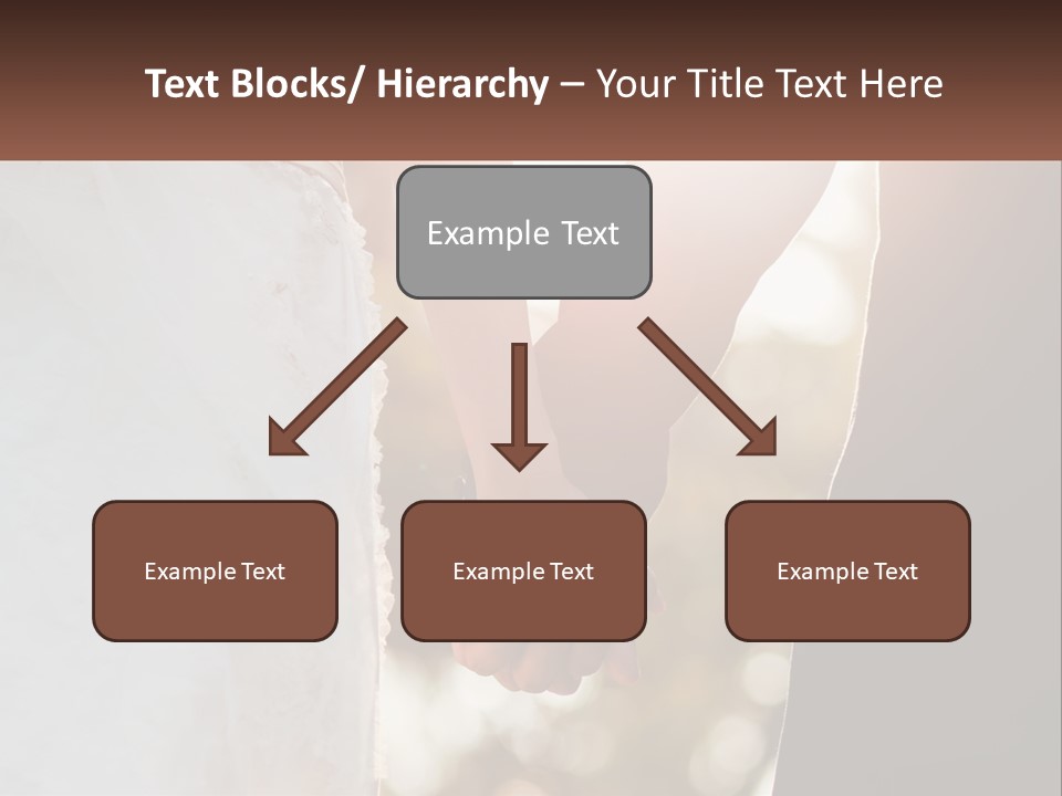 A Couple Holding Hands With The Sun Shining Behind Them PowerPoint Template