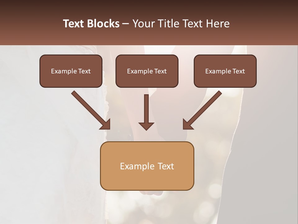 A Couple Holding Hands With The Sun Shining Behind Them PowerPoint Template