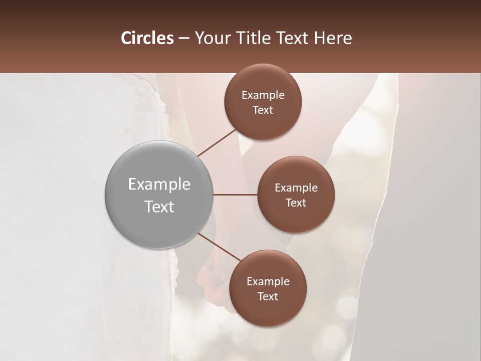 A Couple Holding Hands With The Sun Shining Behind Them PowerPoint Template