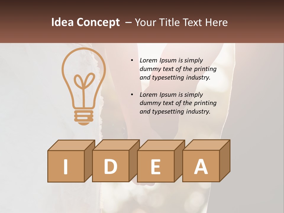 A Couple Holding Hands With The Sun Shining Behind Them PowerPoint Template