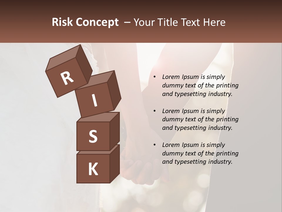 A Couple Holding Hands With The Sun Shining Behind Them PowerPoint Template