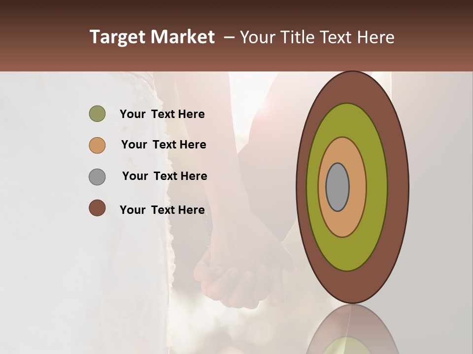 A Couple Holding Hands With The Sun Shining Behind Them PowerPoint Template