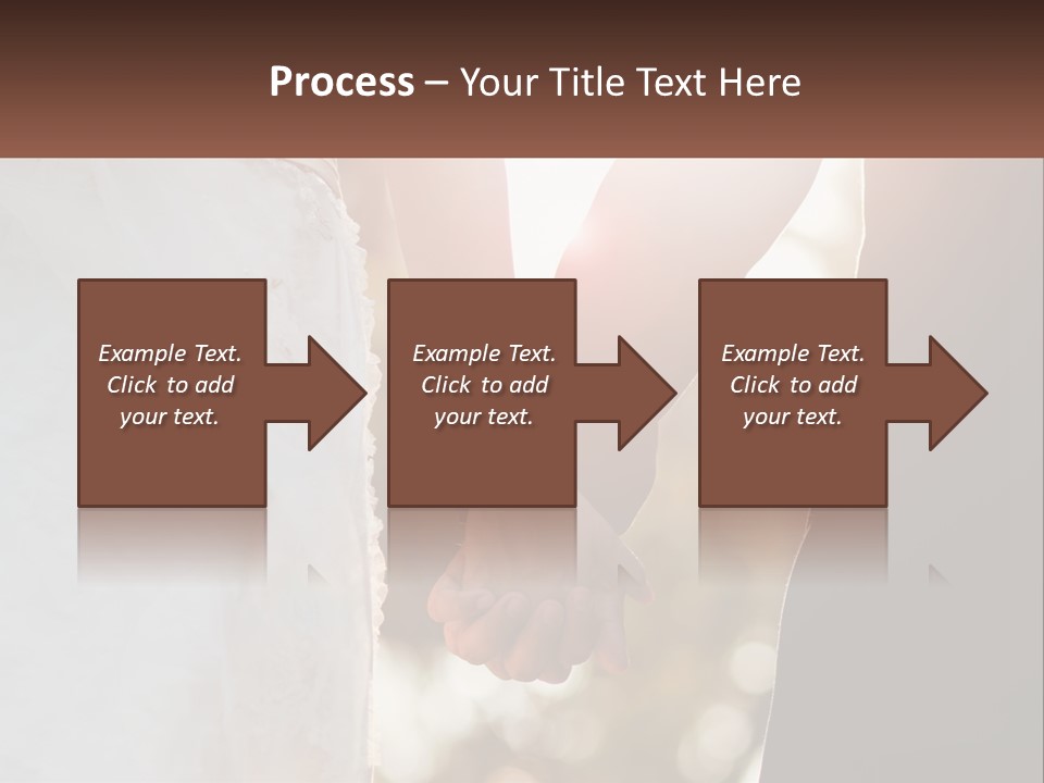 A Couple Holding Hands With The Sun Shining Behind Them PowerPoint Template