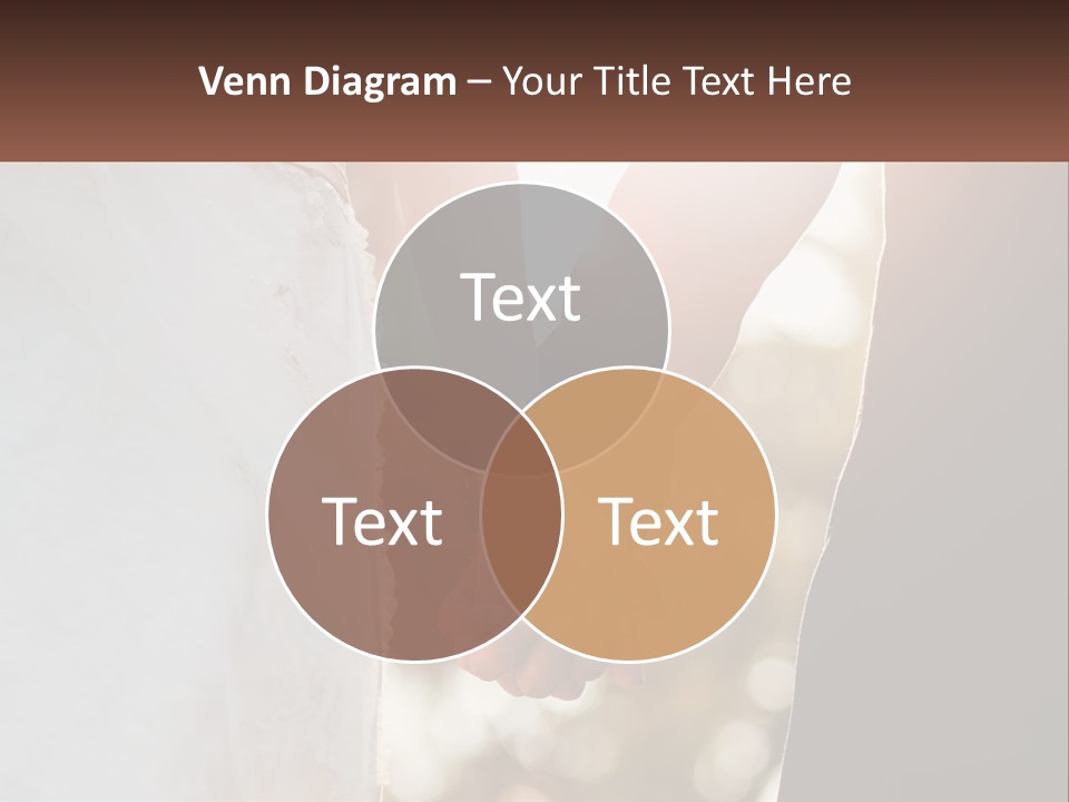 A Couple Holding Hands With The Sun Shining Behind Them PowerPoint Template