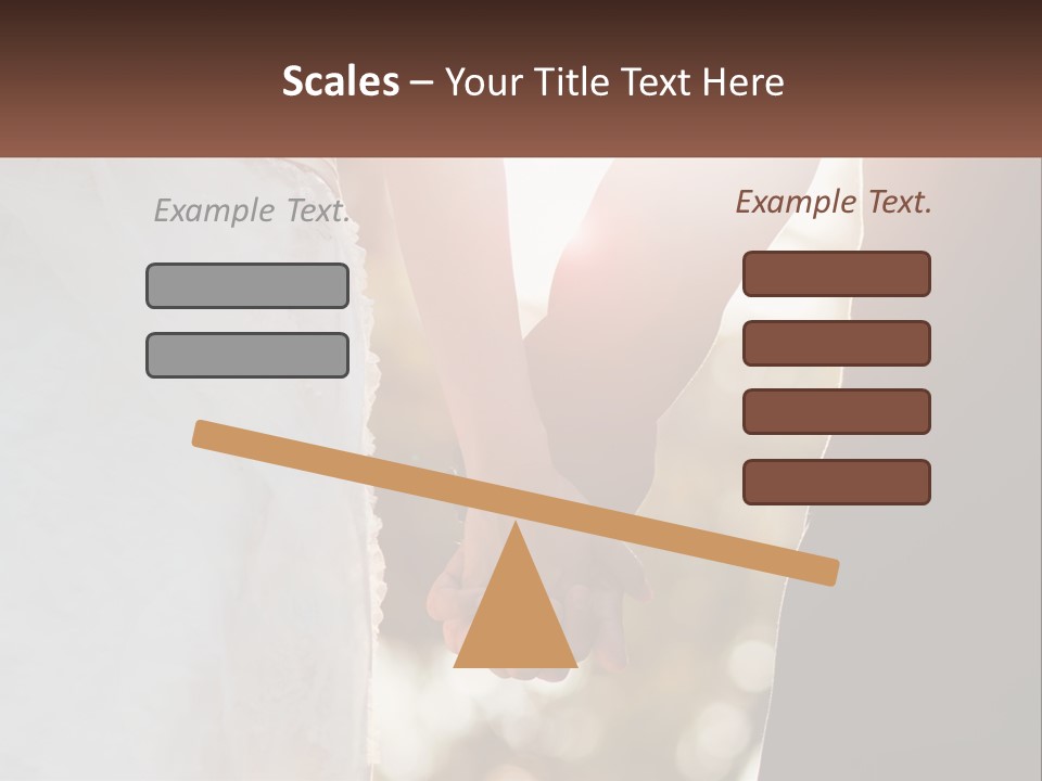 A Couple Holding Hands With The Sun Shining Behind Them PowerPoint Template