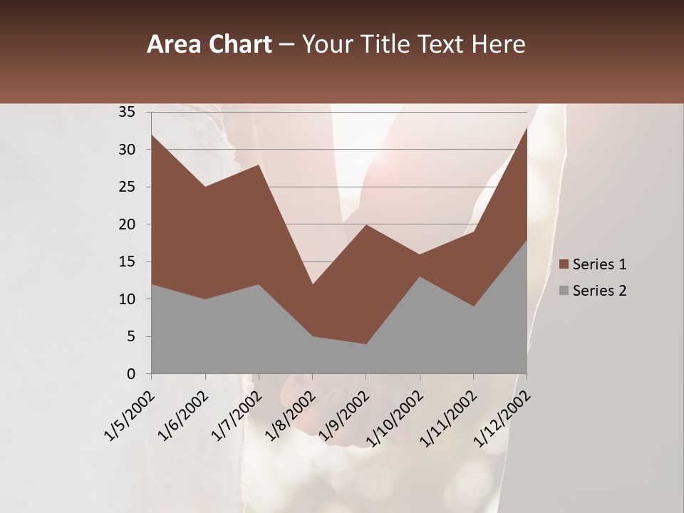 A Couple Holding Hands With The Sun Shining Behind Them PowerPoint Template