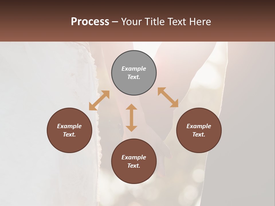 A Couple Holding Hands With The Sun Shining Behind Them PowerPoint Template
