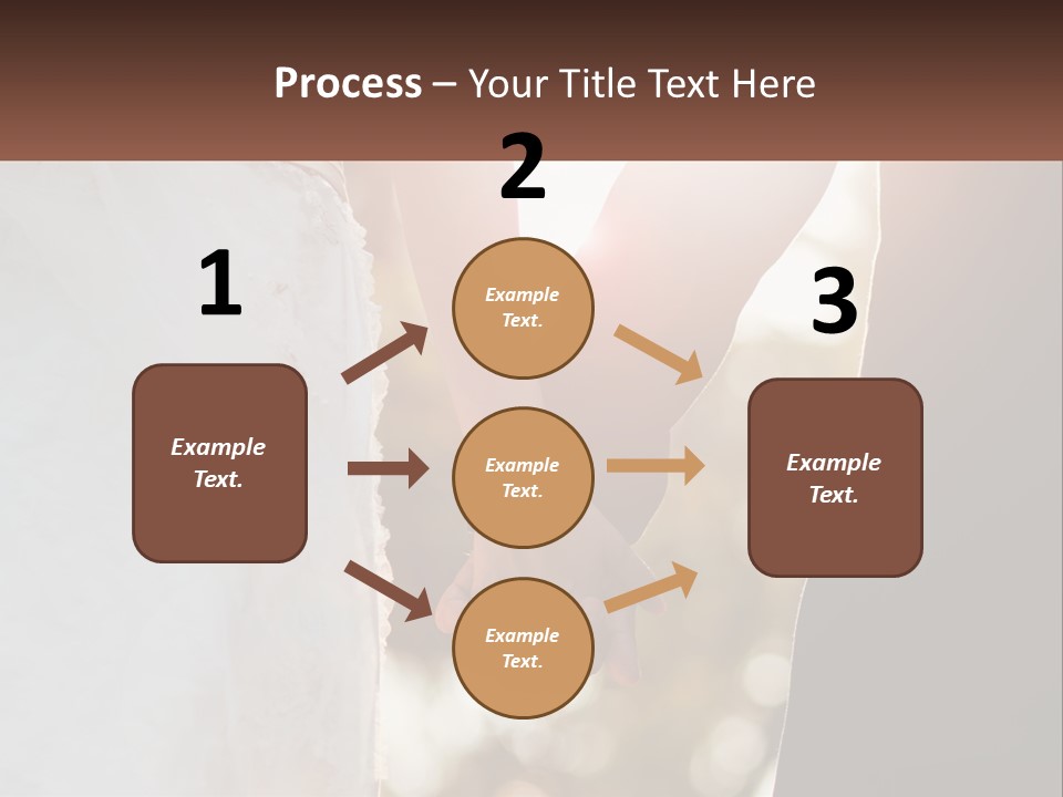 A Couple Holding Hands With The Sun Shining Behind Them PowerPoint Template
