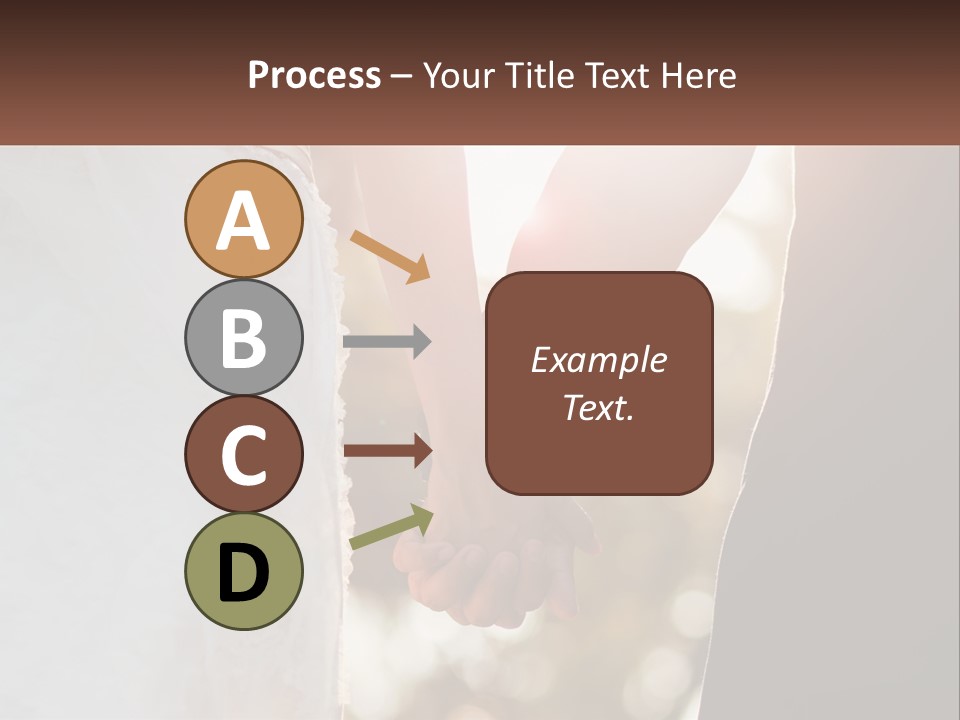 A Couple Holding Hands With The Sun Shining Behind Them PowerPoint Template
