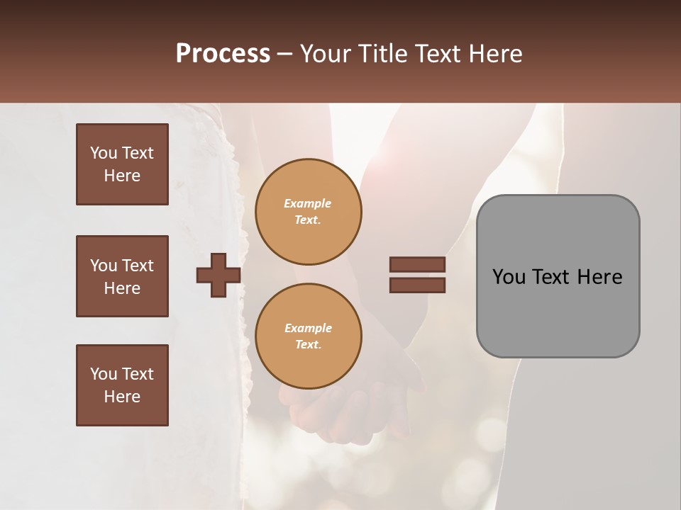 A Couple Holding Hands With The Sun Shining Behind Them PowerPoint Template
