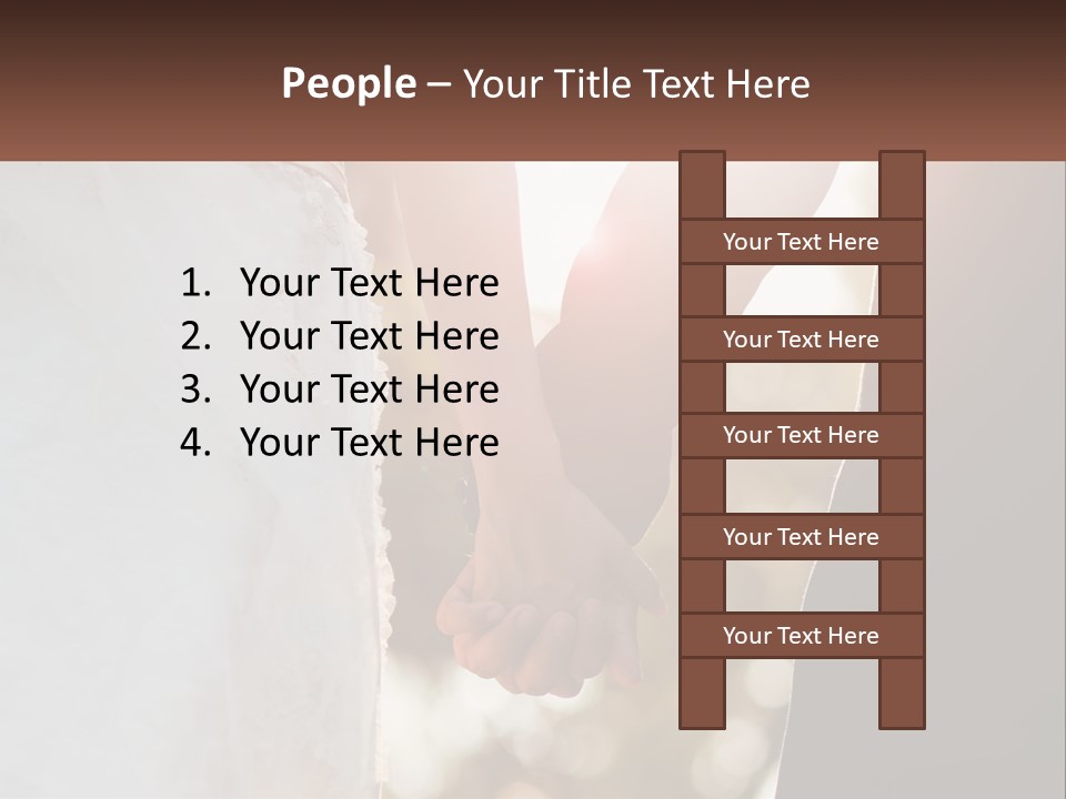 A Couple Holding Hands With The Sun Shining Behind Them PowerPoint Template