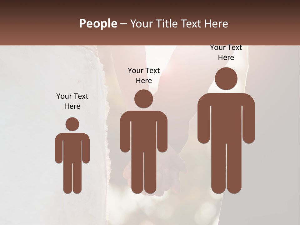 A Couple Holding Hands With The Sun Shining Behind Them PowerPoint Template