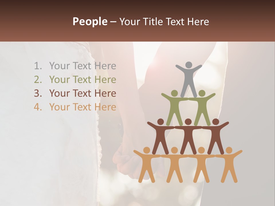 A Couple Holding Hands With The Sun Shining Behind Them PowerPoint Template