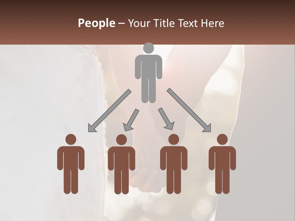 A Couple Holding Hands With The Sun Shining Behind Them PowerPoint Template