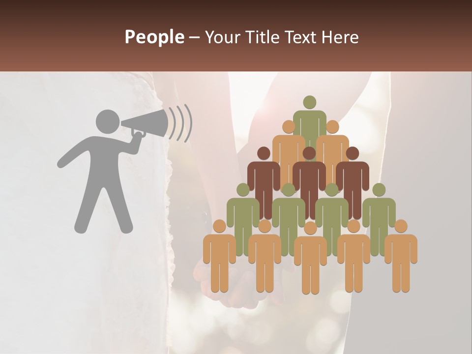 A Couple Holding Hands With The Sun Shining Behind Them PowerPoint Template