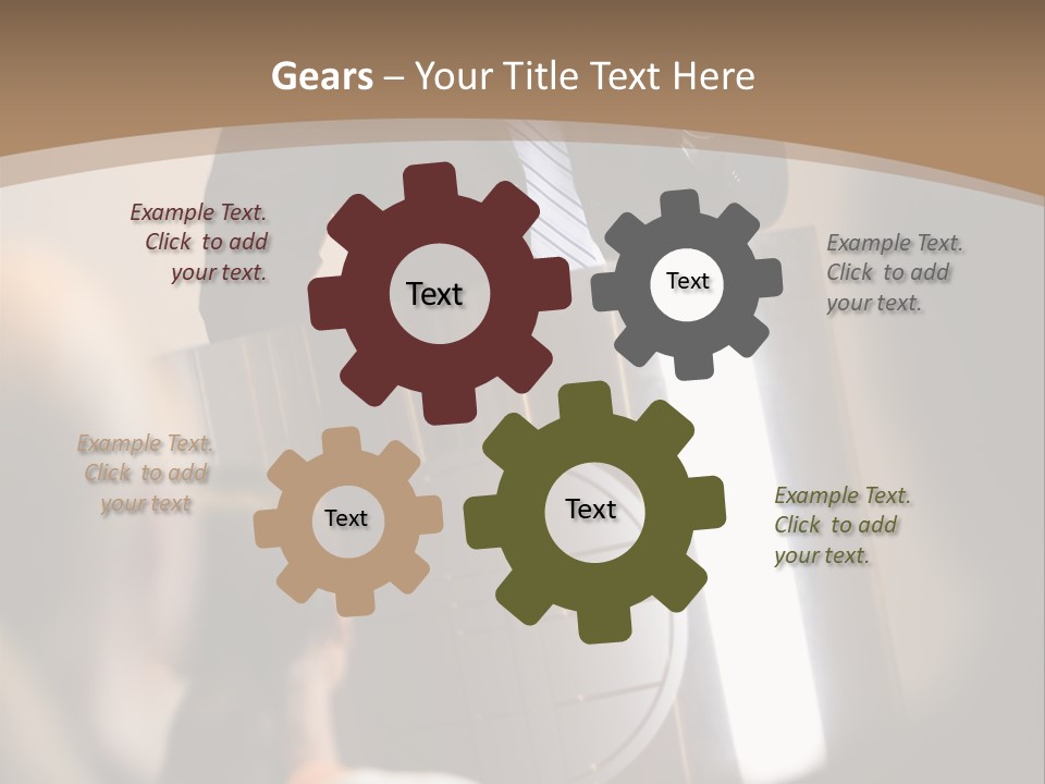 A Man Giving A Presentation To A Group Of People PowerPoint Template