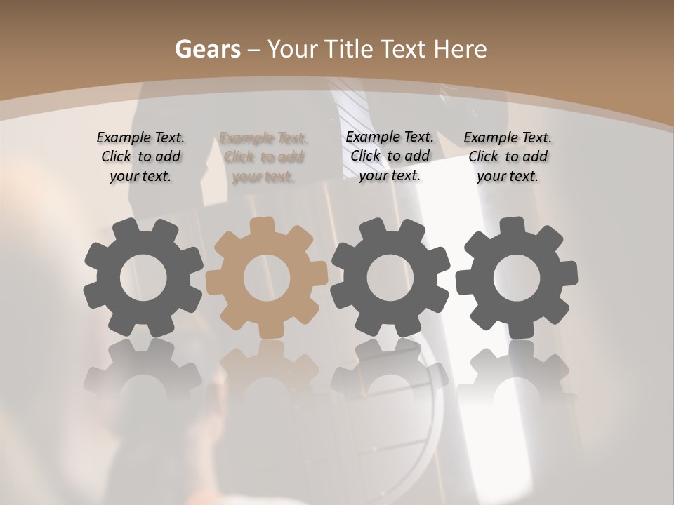 A Man Giving A Presentation To A Group Of People PowerPoint Template