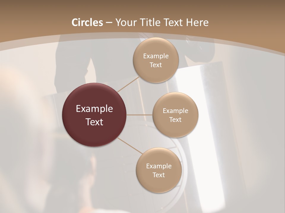 A Man Giving A Presentation To A Group Of People PowerPoint Template