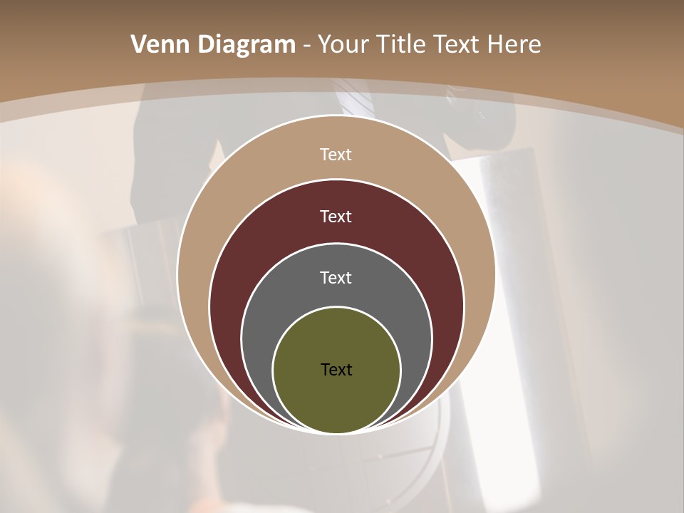 A Man Giving A Presentation To A Group Of People PowerPoint Template
