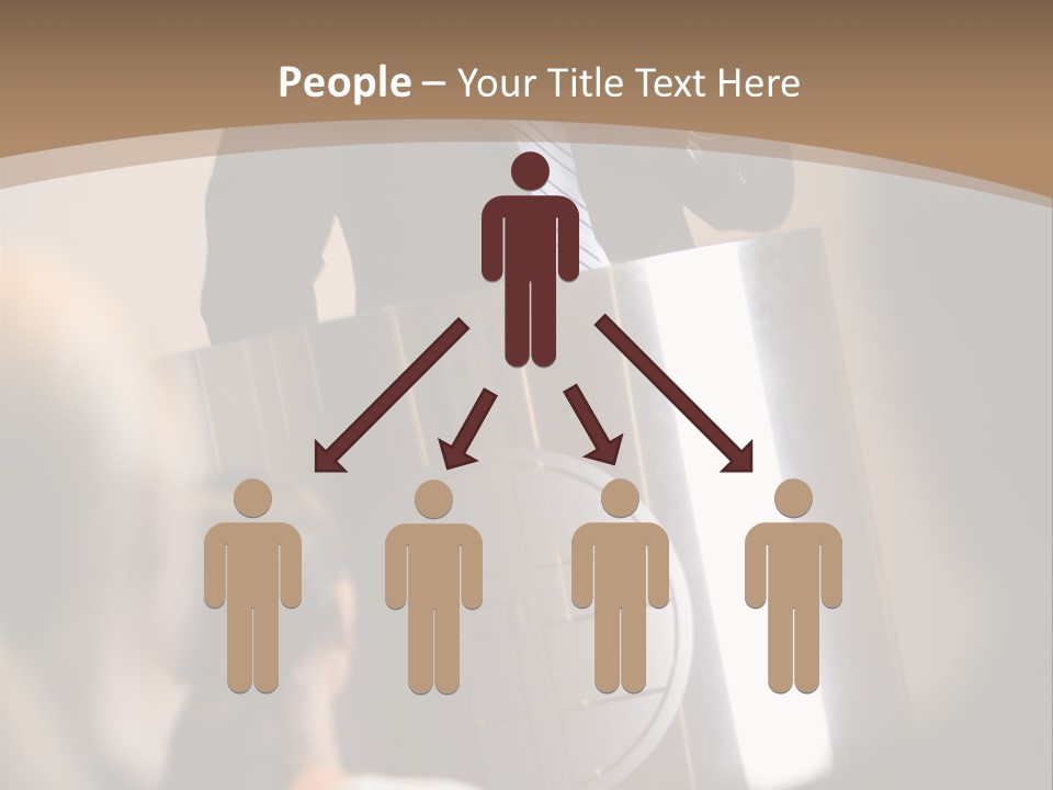 A Man Giving A Presentation To A Group Of People PowerPoint Template