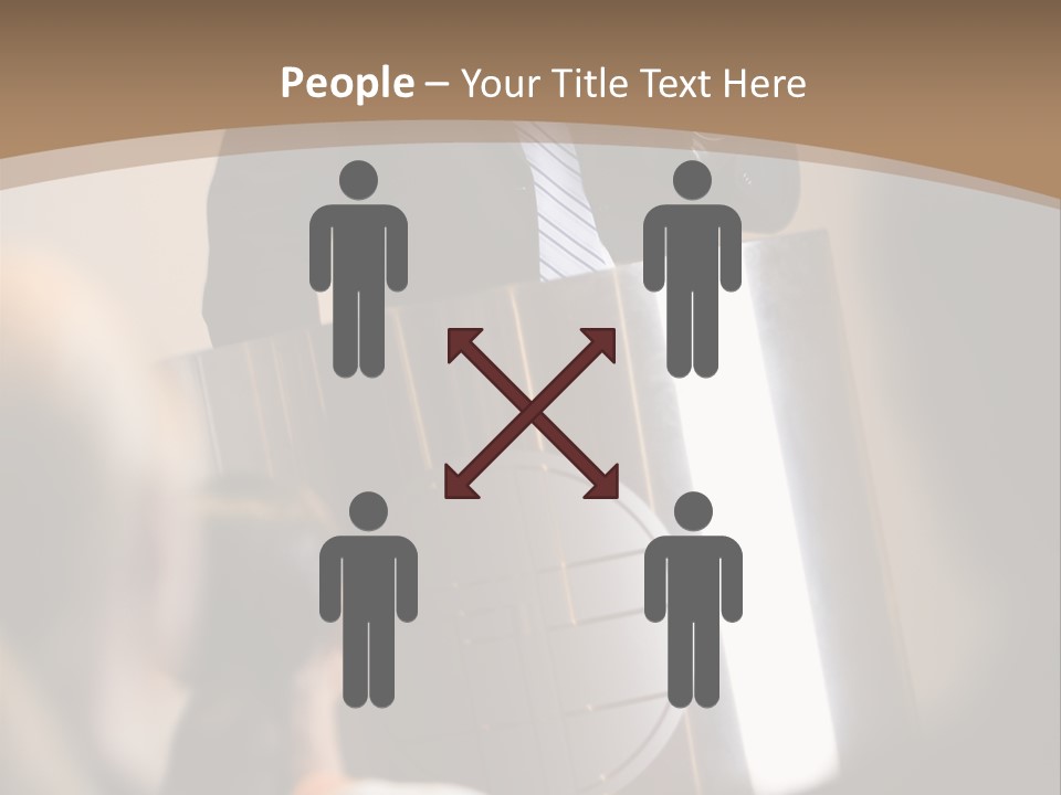 A Man Giving A Presentation To A Group Of People PowerPoint Template