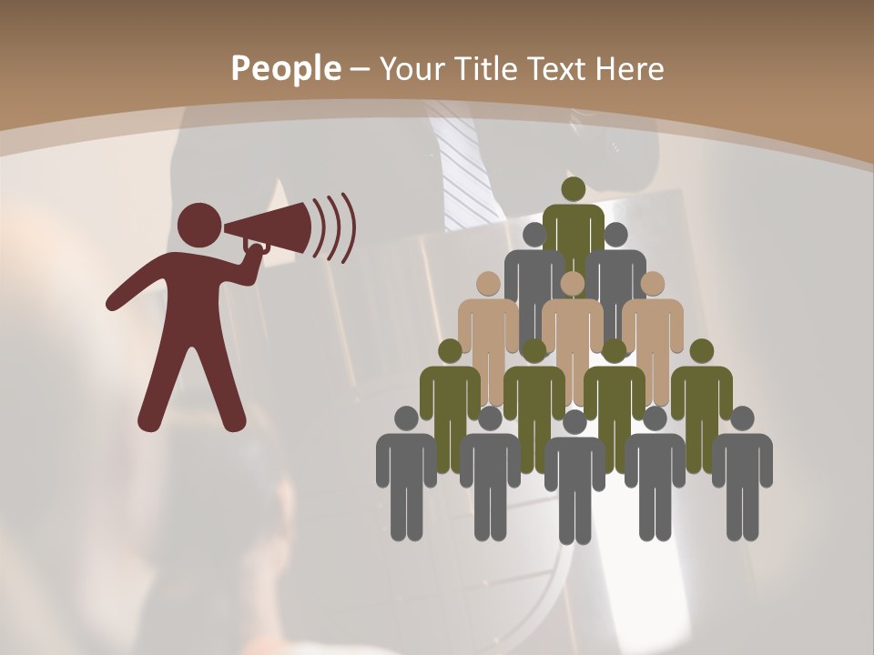 A Man Giving A Presentation To A Group Of People PowerPoint Template