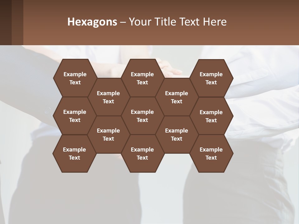 A Group Of People Putting Their Hands Together PowerPoint Template