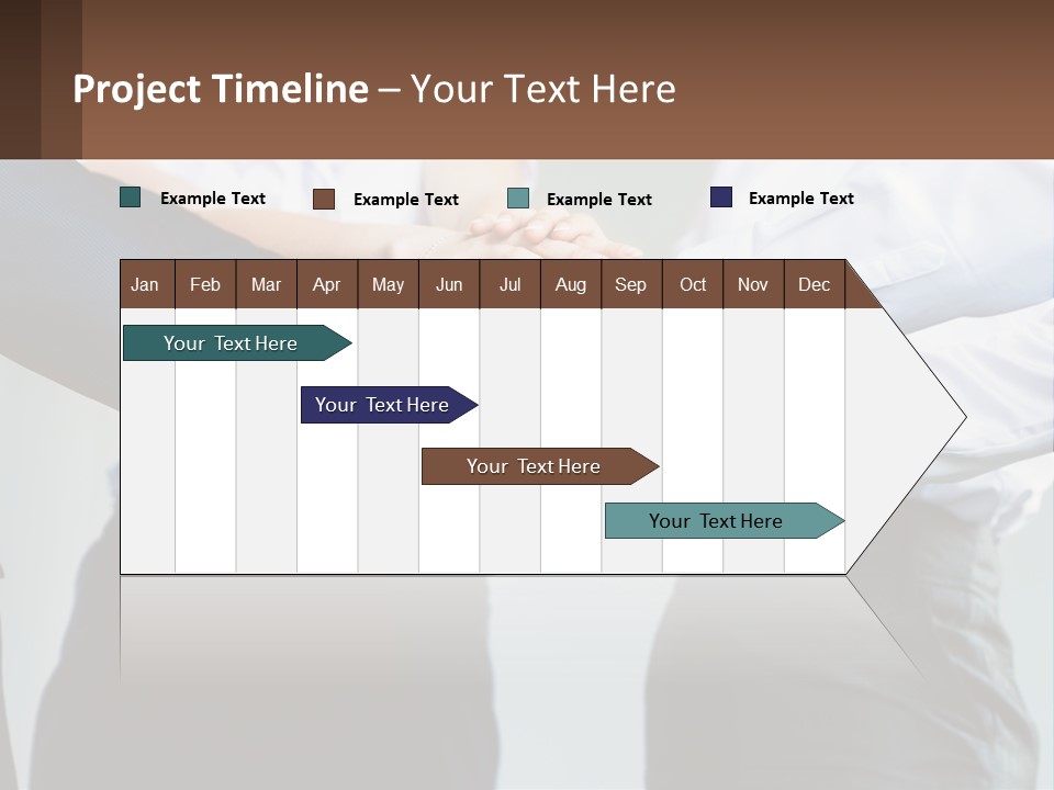 A Group Of People Putting Their Hands Together PowerPoint Template