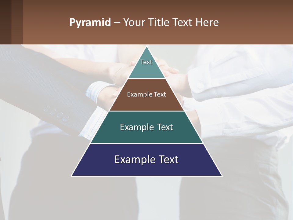 A Group Of People Putting Their Hands Together PowerPoint Template