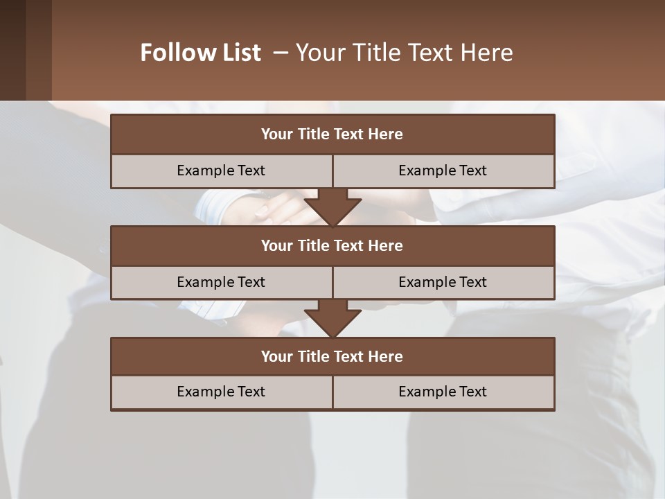 A Group Of People Putting Their Hands Together PowerPoint Template