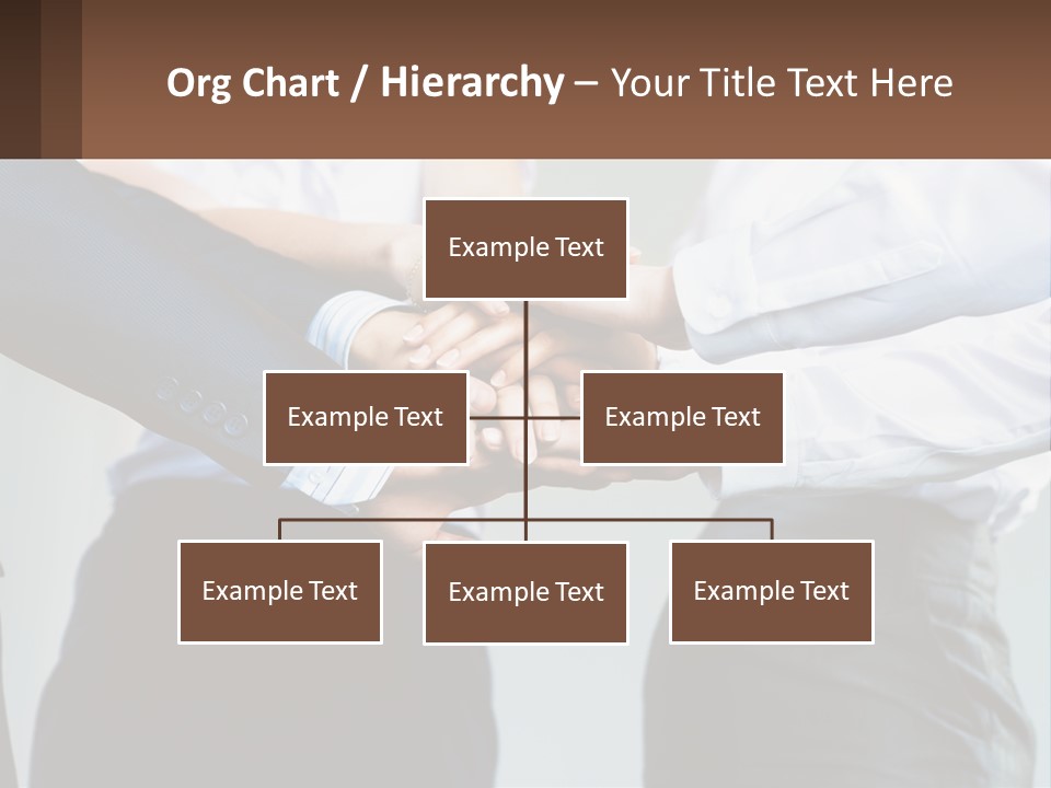 A Group Of People Putting Their Hands Together PowerPoint Template