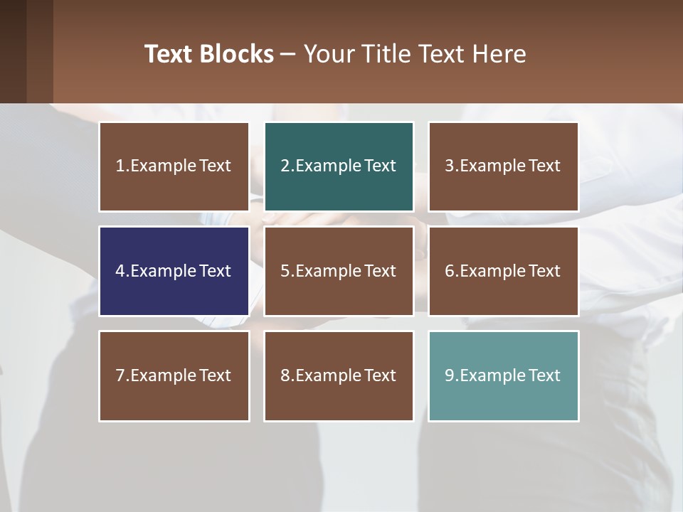 A Group Of People Putting Their Hands Together PowerPoint Template
