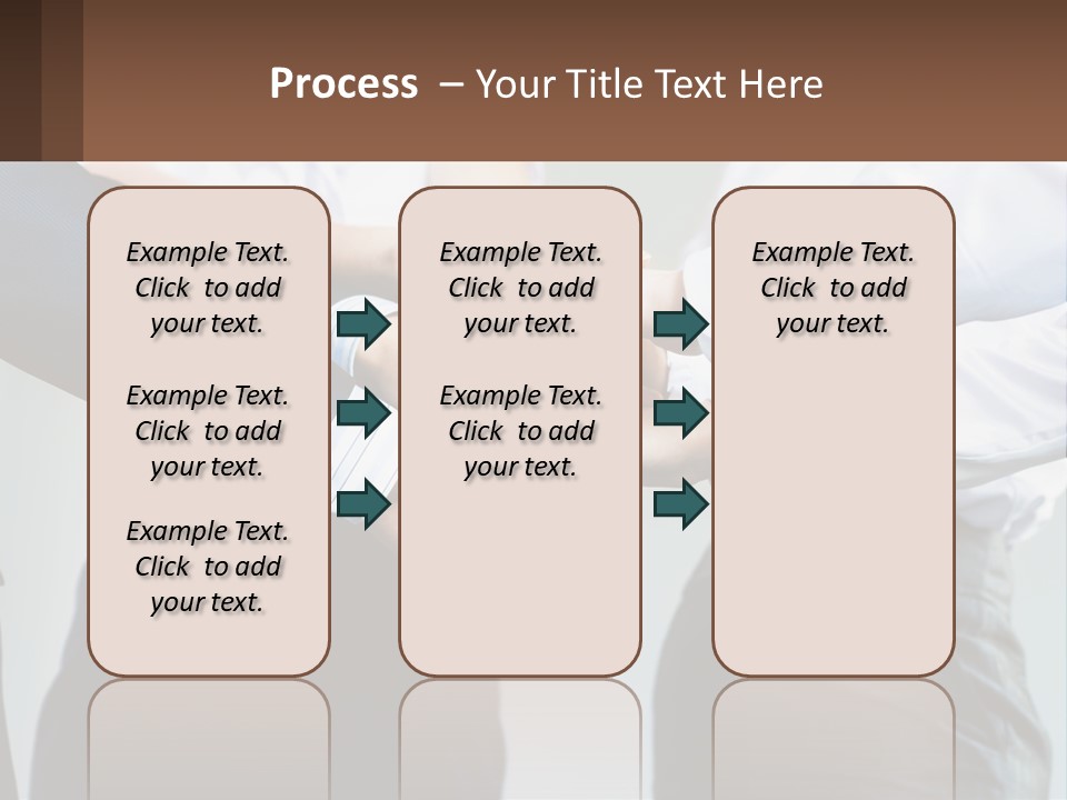A Group Of People Putting Their Hands Together PowerPoint Template