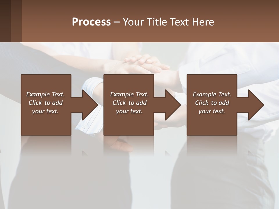 A Group Of People Putting Their Hands Together PowerPoint Template