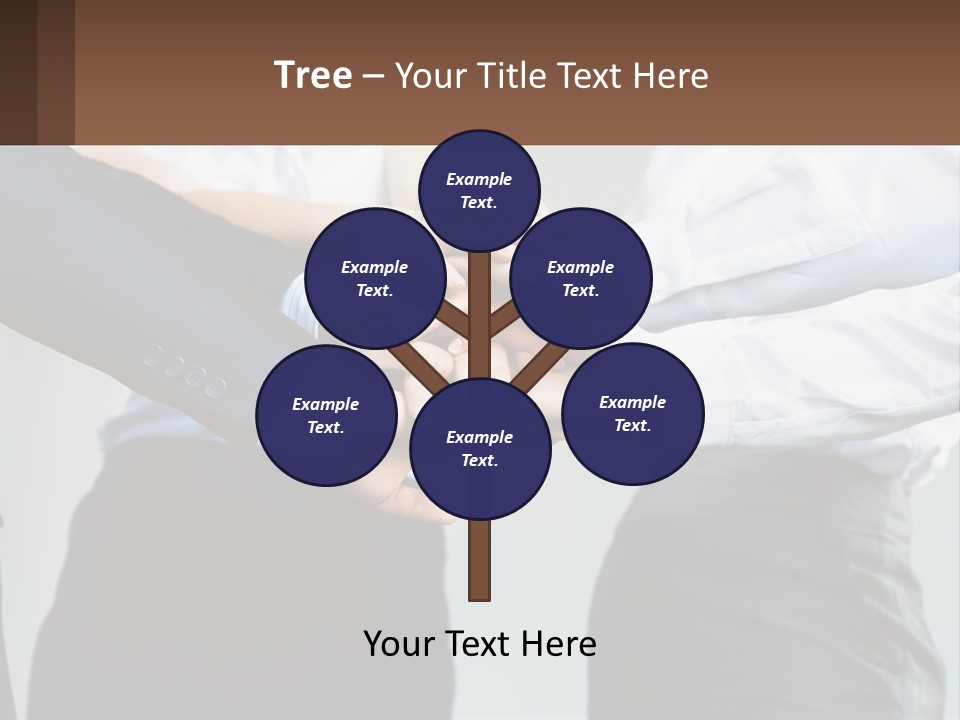 A Group Of People Putting Their Hands Together PowerPoint Template