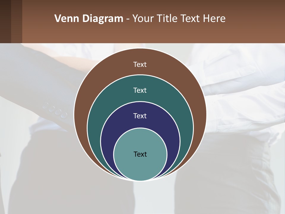 A Group Of People Putting Their Hands Together PowerPoint Template