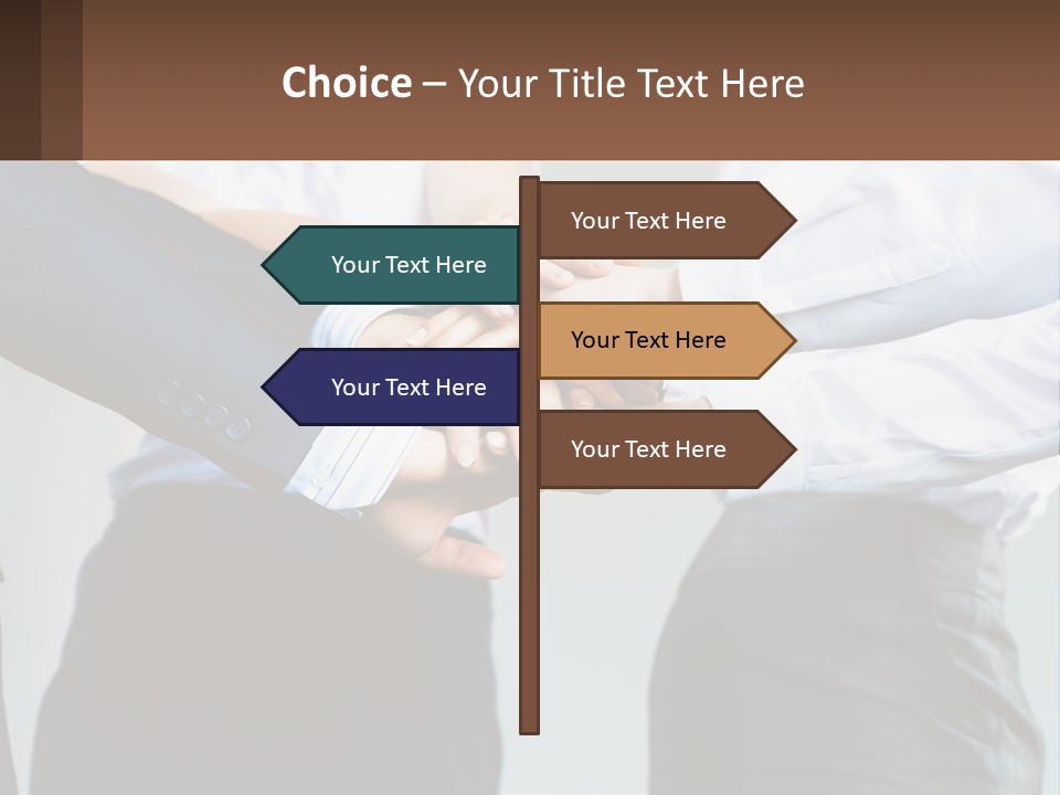 A Group Of People Putting Their Hands Together PowerPoint Template