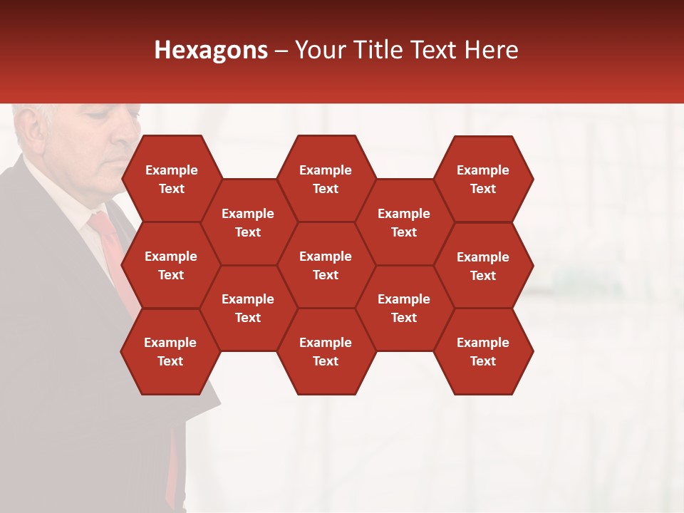 A Man In A Suit Holding A Cell Phone PowerPoint Template