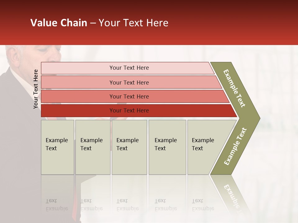 A Man In A Suit Holding A Cell Phone PowerPoint Template
