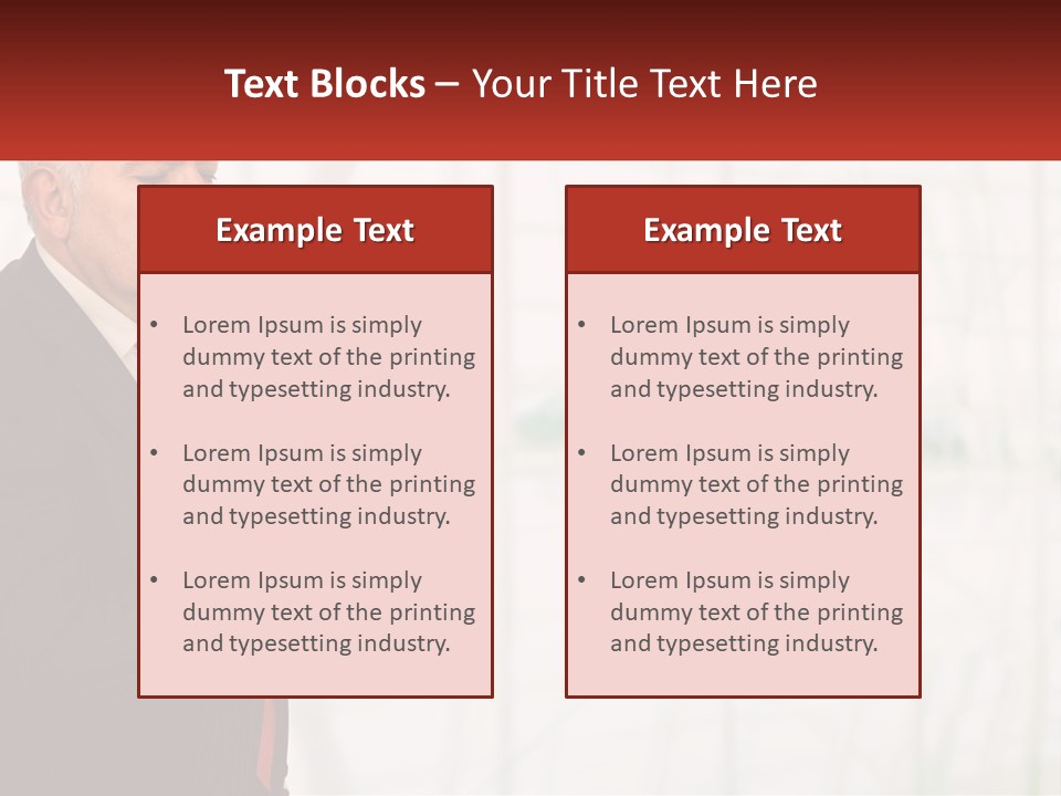A Man In A Suit Holding A Cell Phone PowerPoint Template