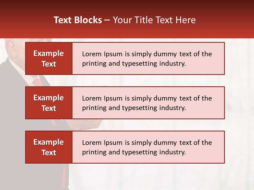 A Man In A Suit Holding A Cell Phone PowerPoint Template