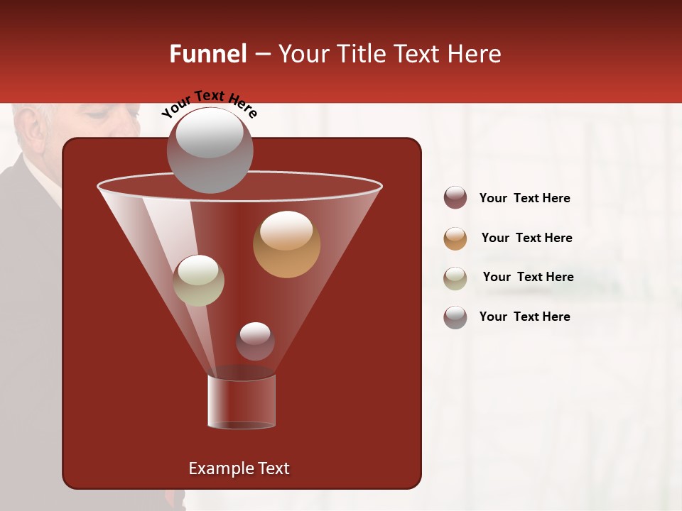 A Man In A Suit Holding A Cell Phone PowerPoint Template