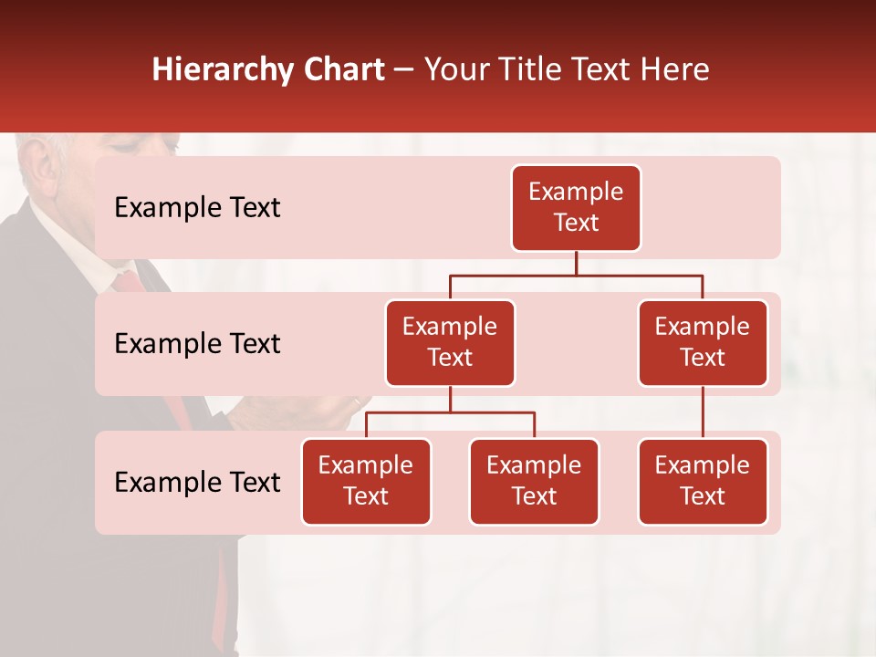 A Man In A Suit Holding A Cell Phone PowerPoint Template